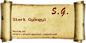 Sterk Gyöngyi névjegykártya